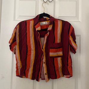 Cropped Hollister button up